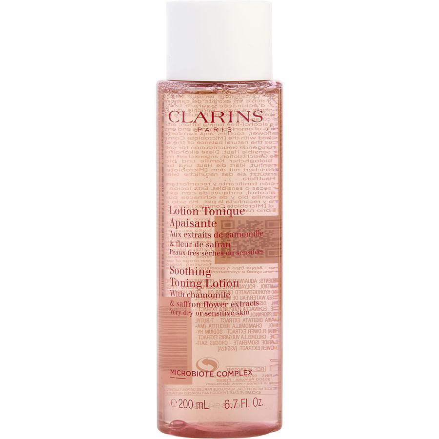 Clarins soothing toning lotion with chamomile & saffron flower extracts - very dry or sensitive skin -200ml/6.7oz