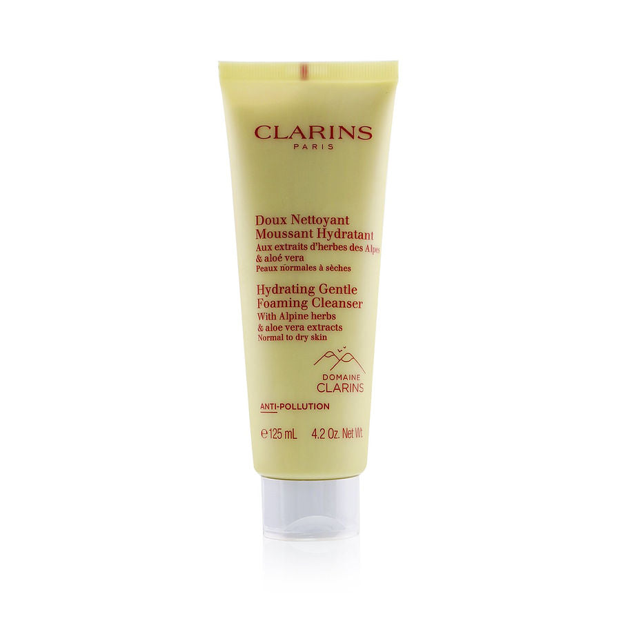 Clarins hydrating gentle foaming cleanser with alpine herbs & aloe vera extracts normal to dry skin 125ml/4.2oz