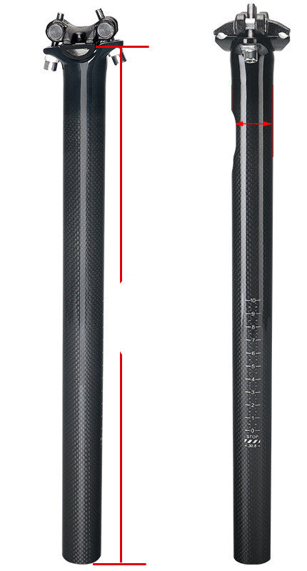 Non-Standard Carbon Fiber 3K Joint Mountain Road Bike Seat Tube Balance Bike - Blue Force Sports