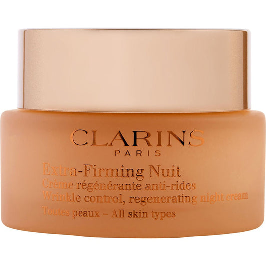 Clarins extrafirming nuit wrinkle control, regenerating night cream  all skin types  50ml/1.6oz