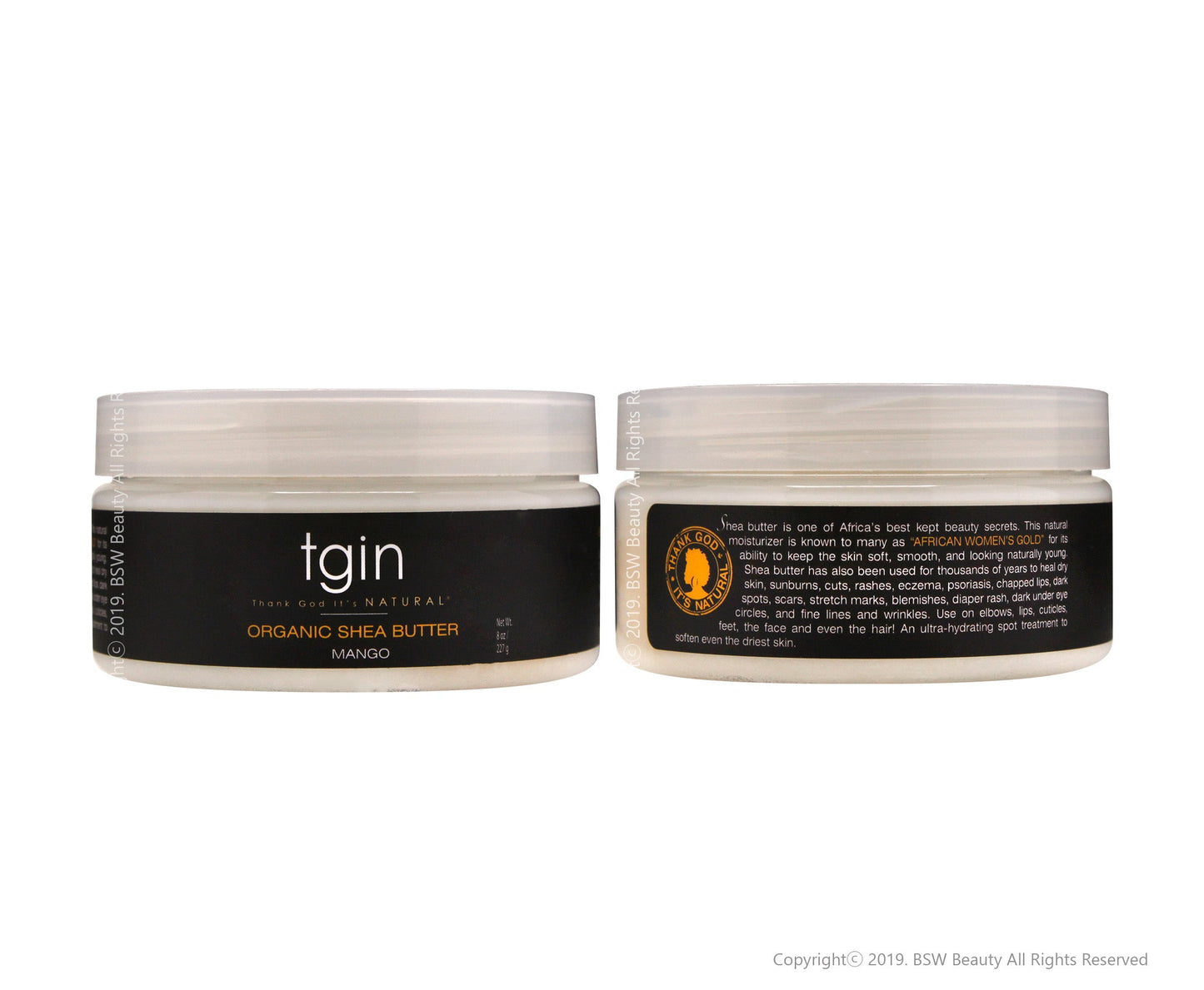 TGIN ORGANIC AFRICAN SHEA BUTTER - MANGO 8oz