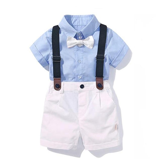 Boy's Clothing Blue / 4T Baby Boy Plaid Bow Set